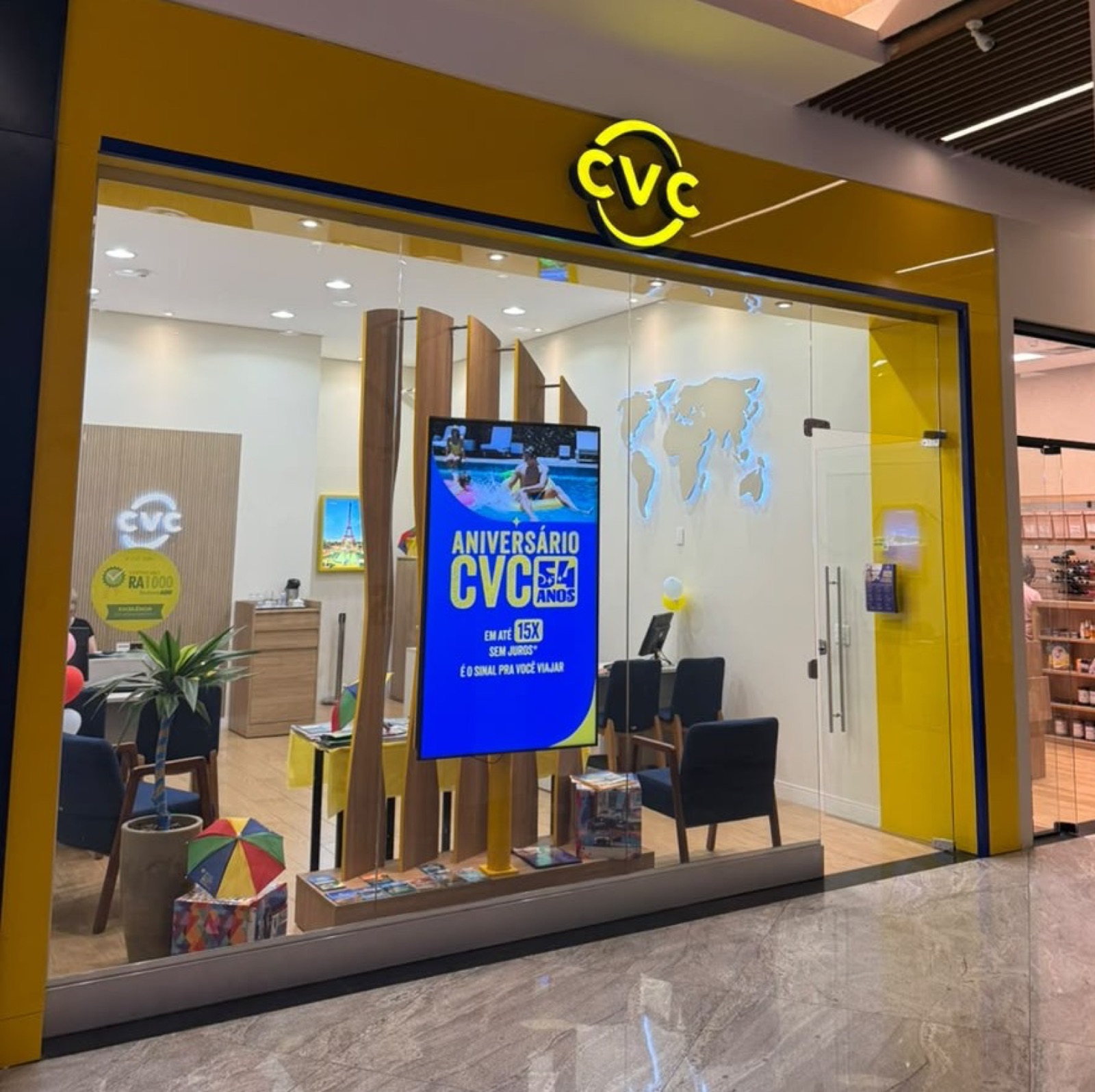 Loja CVC entregue pela Nista