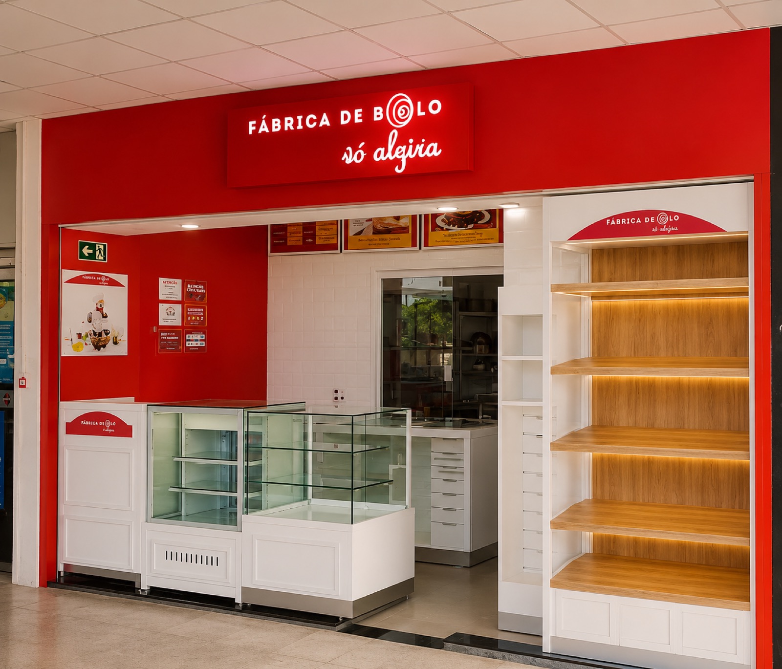 Loja Fábrica de Bolo entregue pela Nista