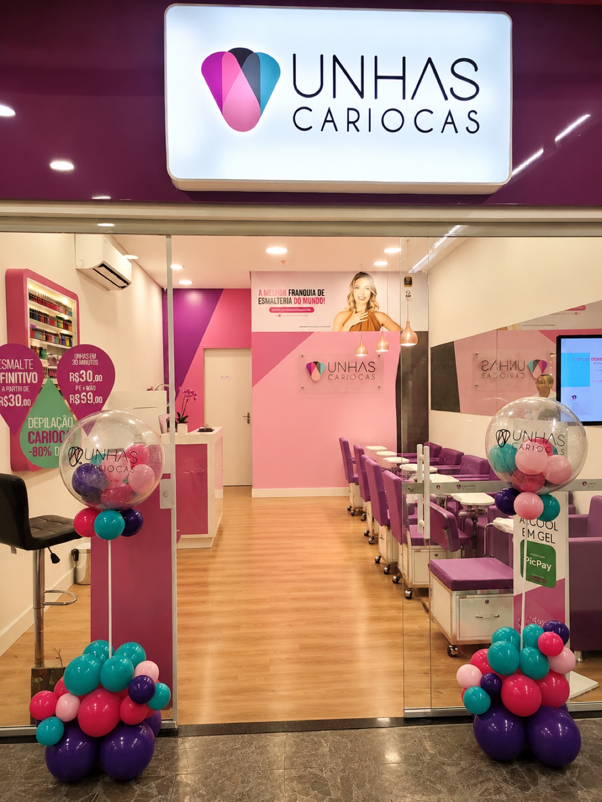 Loja Unhas Cariocas entregue pela Nista